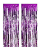 Gümüş Masa Örtüsü, Mor Masa Eteği, Mor Arka Fon