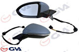 GVA 1075281 Dış Dikiz Aynası Sol Elektrikli Isıtmalı Sinyalli Astarlı Hafızalı Kör Noktalı Asferik Volkswagen Golf 20 5H1857507A9B9