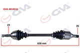 GVA 4414311 Komple Aks Sol Clio IV 0.9 TCE A T 12-6 Vites 391017355R