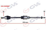 GVA 4429063 Komple Aks Sağ Milli Doblo 1.3 Multijet 10 970mm 51810625