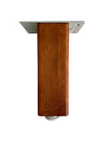 Kale Ayarlı Ahşap Ayak Mobilya Masa ve Dolap Ayağı(CEVİZ)(KAYIN/GÜRGEN AĞACI)(23CM)(1 ADET)