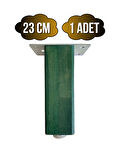 Kale Ayarlı Ahşap Ayak Mobilya Masa ve Dolap Ayağı(YEŞİL)(KAYIN/GÜRGEN AĞACI)(23CM)(1 ADET)