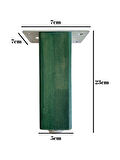 Kale Ayarlı Ahşap Ayak Mobilya Masa ve Dolap Ayağı(YEŞİL)(KAYIN/GÜRGEN AĞACI)(23CM)(1 ADET)