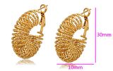 GiftWorld Antik Kraliyet Model Küpe / 316L Paslanmaz Çelik Gold Renk
