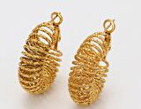 GiftWorld Antik Kraliyet Model Küpe / 316L Paslanmaz Çelik Gold Renk