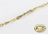 GiftWorld Zirkon Zarif Taşlı Bileklik / 14K Gold Renk Vip Seri