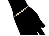 GiftWorld Zirkon Taşlı Şık Kalpli Bileklik / 18K Gold Renk Vip Seri