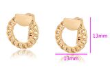 GiftWorld Burgu Model Küpe / 18K Gold Renk Vip Seri