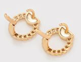 GiftWorld Burgu Model Küpe / 18K Gold Renk Vip Seri