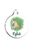 Oğlak Burcu Kedi Köpek Künyesi Medium 2,6 x 3,8 cm