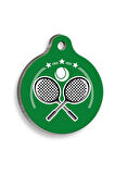 Tenis Yuvarlak Kedi ve Köpek Künyesi Medium 3 cm