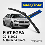 GOOD YEAR 2’li Set Muz Tipi Silecek Takımı Fiat Egea 2015-2022 Ön Cam Sileceği 650mm-400mm