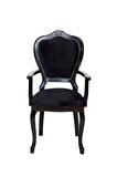 Versailes Kolçaklı Oymalı Klasik Ahşap Sandalye