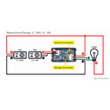 Dijital Ampermetre-Voltmetre Dc 0-30V 0-10A Dual