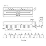 Dd-12Ewa -Kıngbrıght -12'Li Bargraf Led Kırmızı, 20 Ma, 2.2 V,