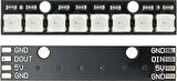 8 Bit NeoPixel WS2812B 5050 Rgb Led Modül  8’li 5050 Adreslenebil
