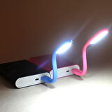 Beyaz Katlanabilir Usb Led Taşınabilir Okuma Işık Masa Lambası Bilgisayar Dizüstü Gece Aydınlatma
