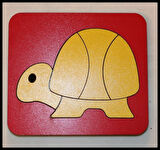 Ahşap Montessori Üçlü Puzzle
