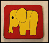 Ahşap Montessori Üçlü Puzzle