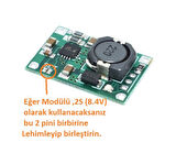 18650 TP5100 1S (4.2V) Ve 2S(8.4V) Lityum Pil Batarya Şarj Modülü