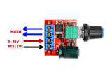 5A 35V Mini Dc Motor Pwm Potlu Hız Kontrol Devresi 90 Watt