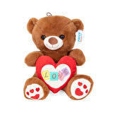 4762 Peluş Ayı Kalpli 30 cm.Gzpxt