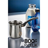 Paslanmaz Çelik Cezve 800 ml.Glpzr