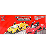 RG-1382-9-11 Kumandalı Kapıları Açılabilir Işıklı Spor araba 1:24 Vardem Oyuncak.Glpzr