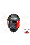 LS 2 RAPID RAVEN FULL FACE TAM KAPALI KASK SİYAH-NEON SARI-FİGÜRLÜ