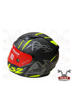 LS 2 RAPID RAVEN FULL FACE TAM KAPALI KASK SİYAH-NEON SARI-FİGÜRLÜ