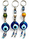 Nazar Boncuklu Anahtarlık 3 Adet Çanta Süsü, Araba, Ofis, Ev Anahtarı Hediyelik Arkadaş Anahtarlık