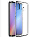 Samsung Galaxy A30 Kılıf Şeffaf İnce Esnek Silikon Kılıf Zipax-Süper