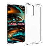 Samsung Galaxy A73 Kılıf Şeffaf İnce Esnek Silikon Kılıf Zipax-Süper