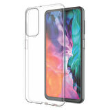 Samsung Galaxy M23 Kılıf Şeffaf İnce Esnek Silikon Kılıf Zipax-Süper