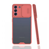 Samsung Galaxy S21 FE Kılıf Sürgülü Kamera Korumalı Azn-PlatinLens