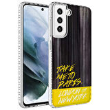 Samsung Galaxy S21 FE Kılıf Airbag Kenarlı Renkli Desenli Silikon Zr-Elegans