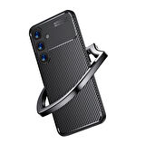 Samsung Galaxy S25 Kılıf Karbon Görünümlü Silikon Kılıf Zr-Ngro