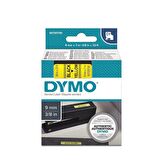 DYMO D1 Sarı/Siyah Yedek Şerit 9mm x 7mt (40918)