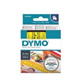 DYMO D1 Yedek Şerit Sarı/Siyah 6mm x 7mt (43618)