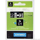 DYMO D1 Siyah/Beyaz Yedek Şerit 24mm x 7mt (53721)