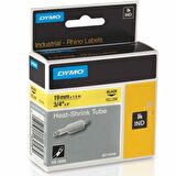 DYMO Rhino Pro Isıyla Küçülen Şerit 19mm x 1,5m Sarı/Siyah (18058)