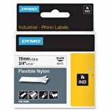 DYMO Rhino Pro Esnek Naylon Şerit 19mmx3,5m Beyaz/Siyah (18489)