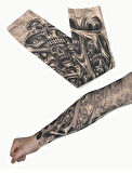Dövme Desenli Kol Çorabı | Unisex Tattoo Kolluk | Geçici Dövme Etkili Kolluk - Kaymaz