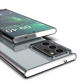 Samsung Galaxy Note 20 Ultra Kılıf Şeffaf İnce Esnek Silikon Kılıf Zipax-Süper