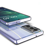 Samsung Galaxy Note 20 Kılıf Şeffaf İnce Esnek Silikon Kılıf Zipax-Süper