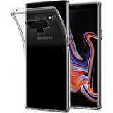 Samsung Galaxy Note 9 Kılıf Şeffaf İnce Esnek Silikon Kılıf Zipax-Süper