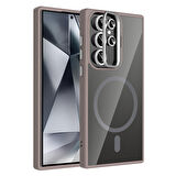 Samsung Galaxy S24 Ultra Kılıf Kamera Standlı Lens Koruyucu Hediyeli Zr-Etro