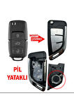Volkswagen Vw Golf Polo Jetta Bora Passat Transporter 3 Tuşlu Dönüşüm Çevirici Anahtar Kumanda Kabı