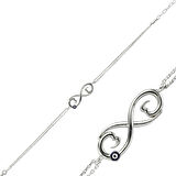 Gümüş Nazarlı Sozsuzluk Kadın Bileklik