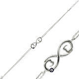 Gümüş Nazarlı Sozsuzluk Kadın Bileklik